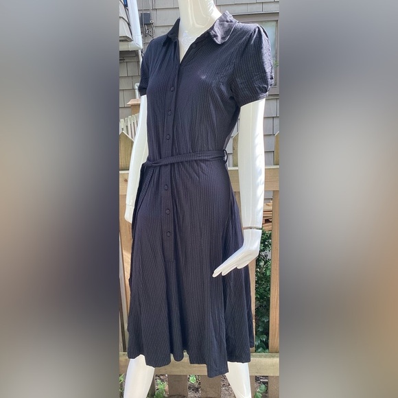 vintage button up blue Mexx dress with belt,size medium - Picture 1 of 13